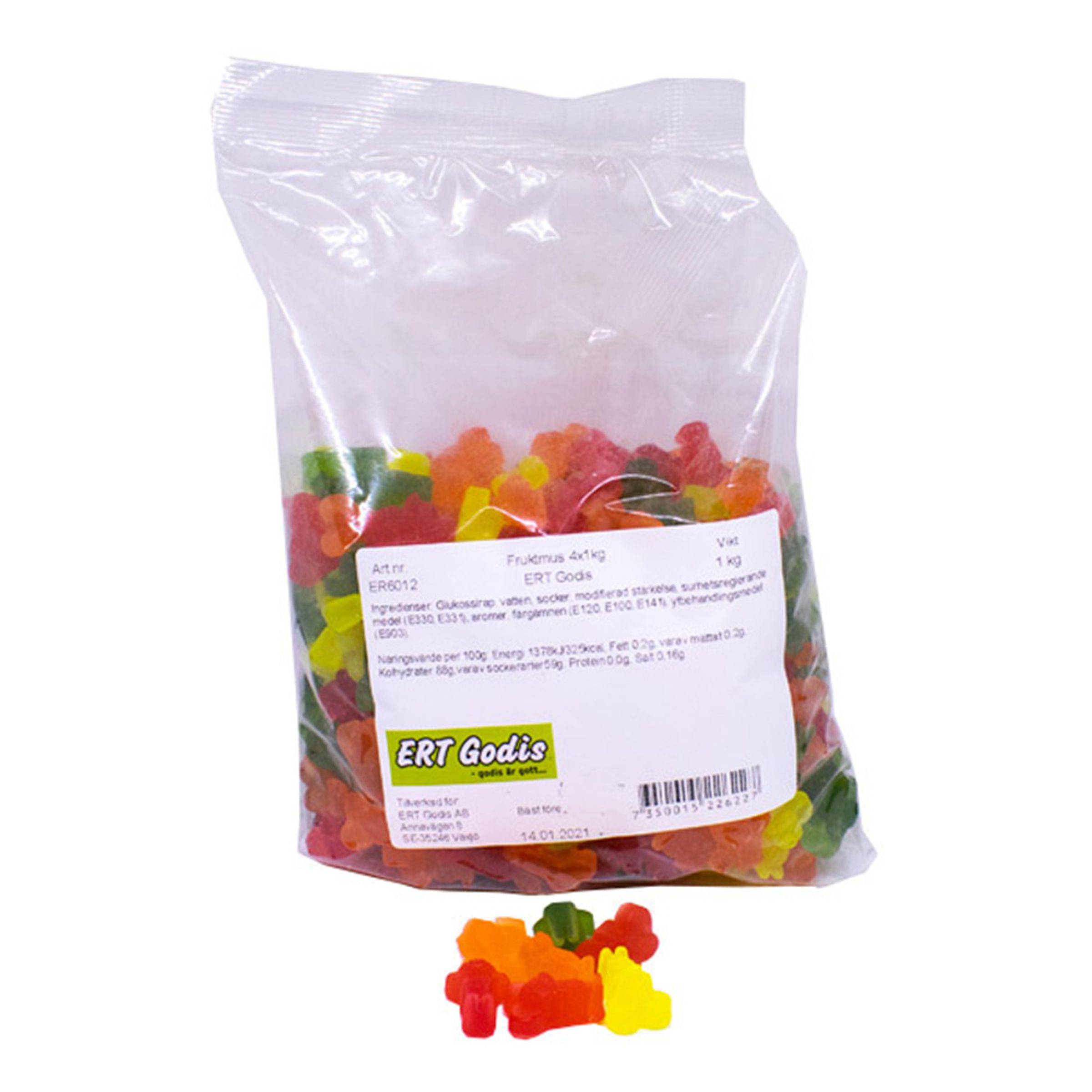 Godispåse Fruktbjörnar - 1 kg