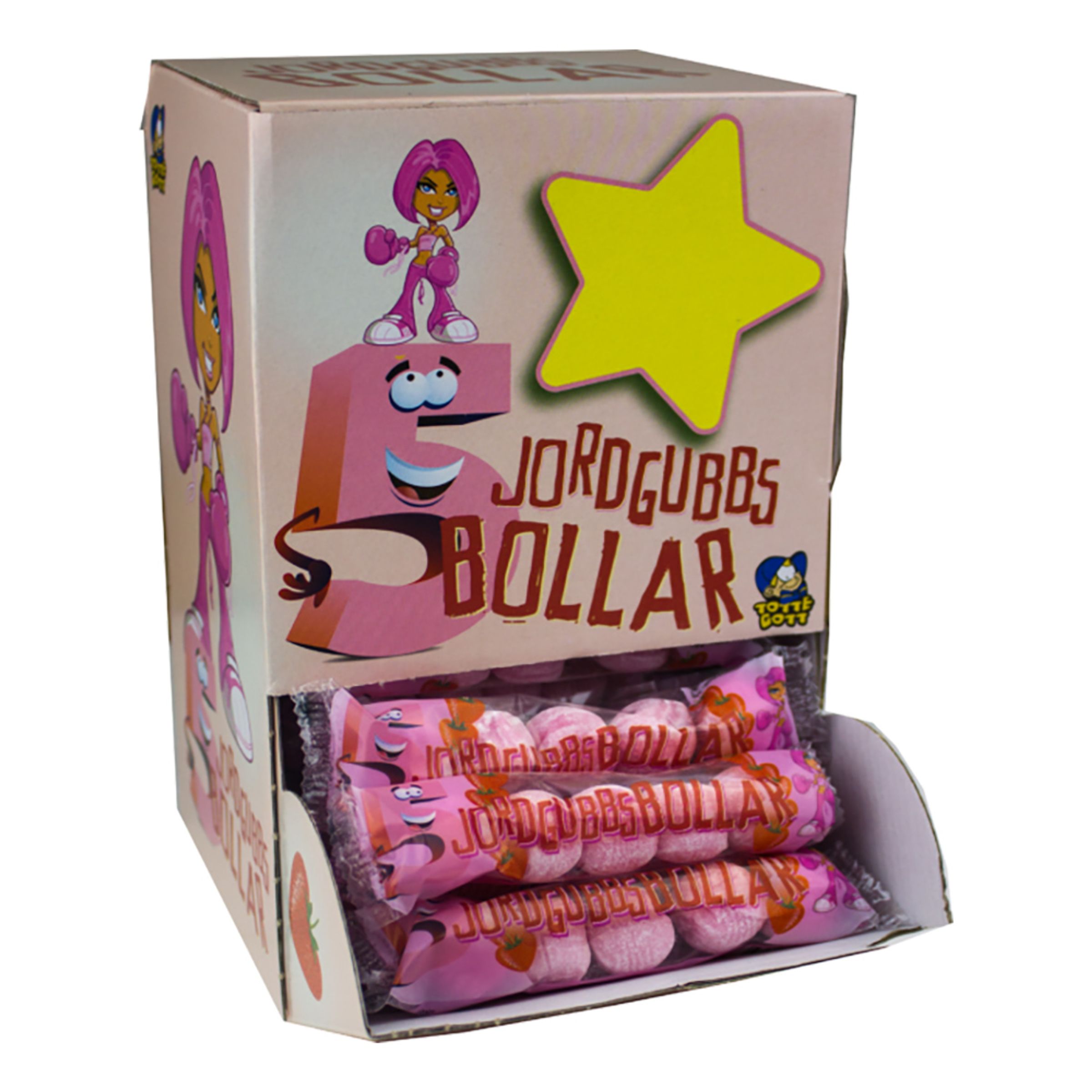 Jordgubbsbollar Godisautomat - 50-pack
