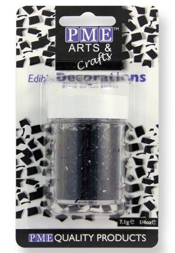 PME Ätbart Glitter Flakes, svart