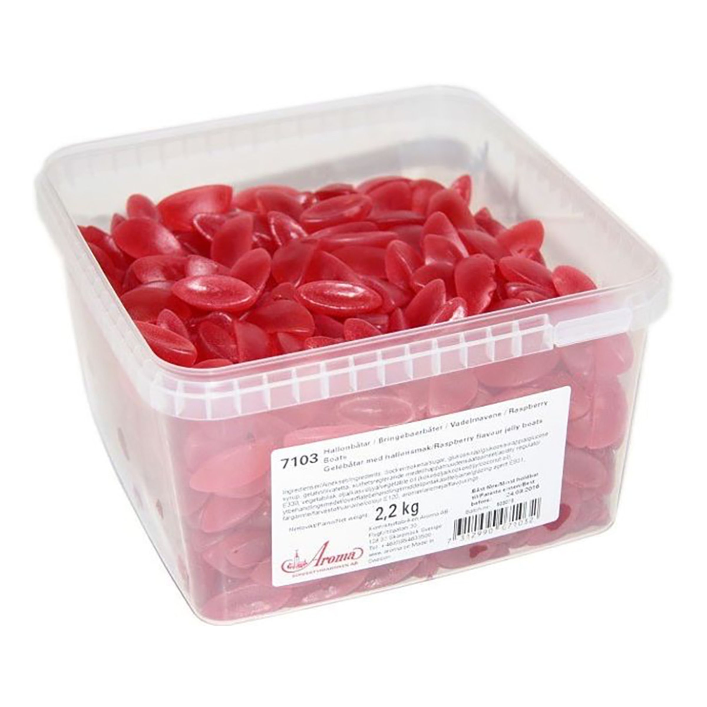 Aroma Hallonbåtar Storpack - 2,2 kg