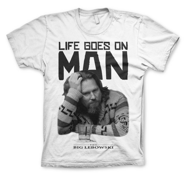 Big Lebowski Life Goes On Man T-Shirt