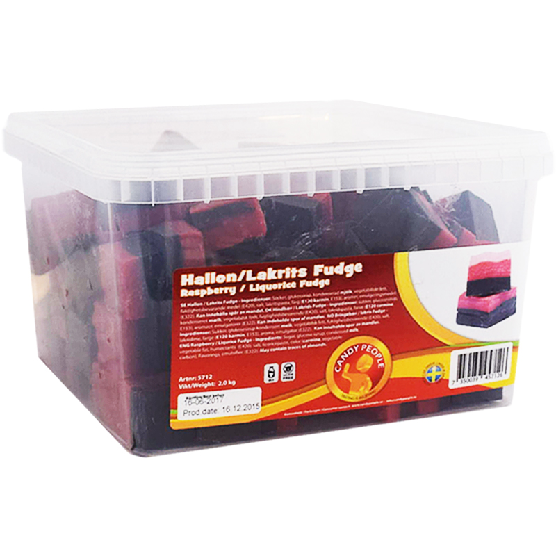 Hel Låda Fudge Hallon & Lakrits 2kg - 62% rabatt
