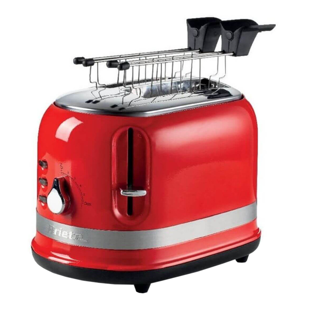 Ariete - Ariete Moderna Brödrost 2 skivor + Tång Röd