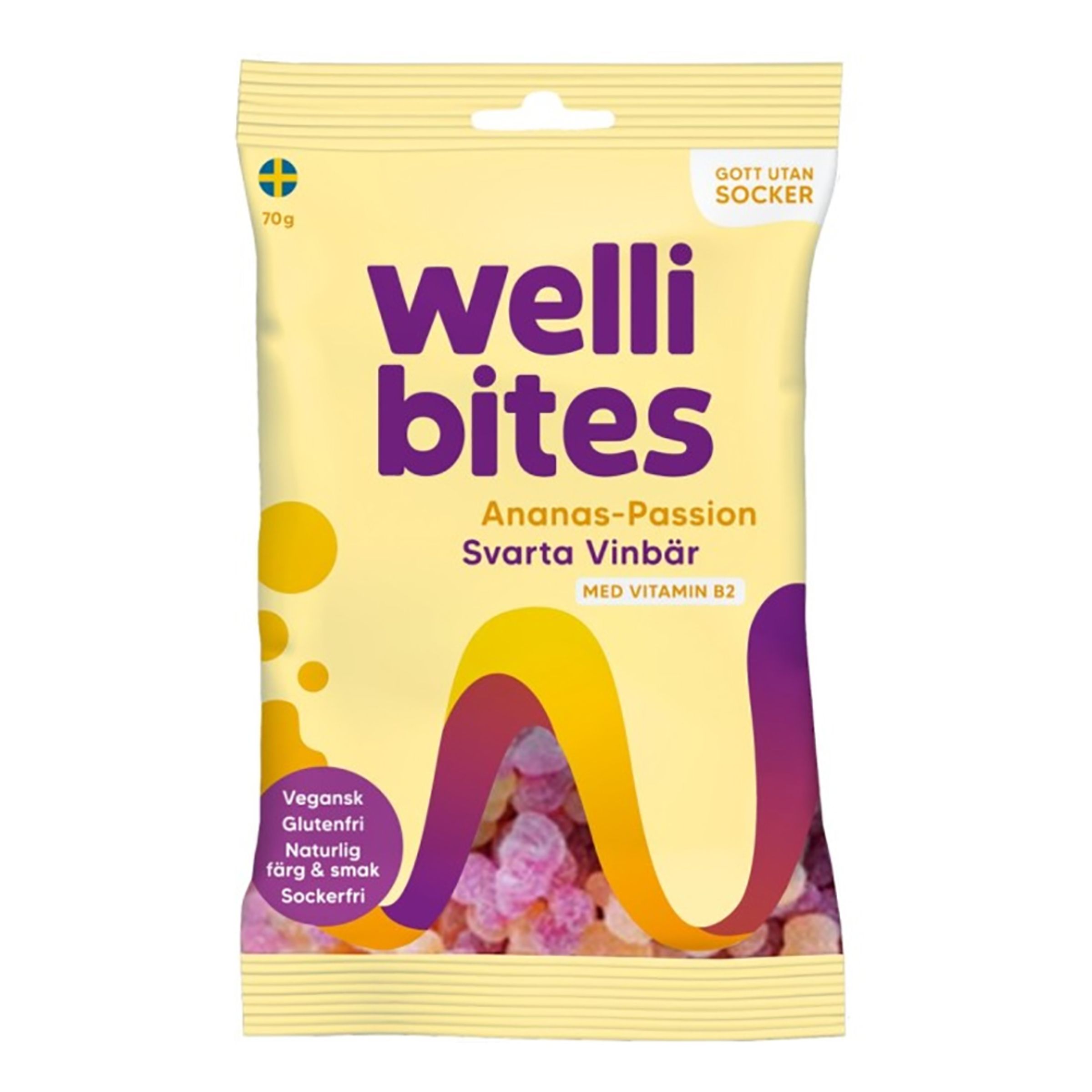 Wellibites Ananas-Passion - 70 gram