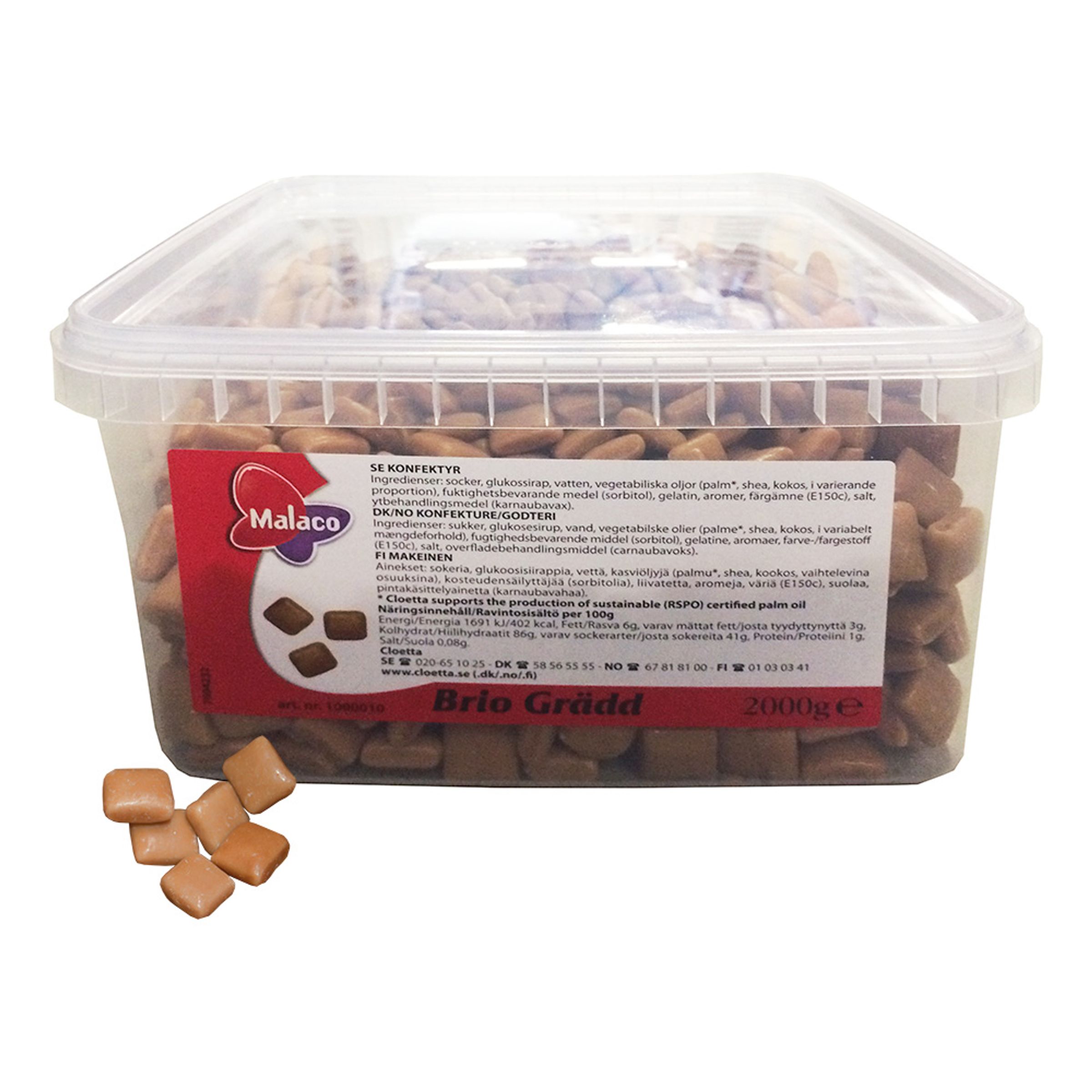Brio Gräddkola - 2 kg